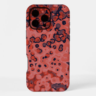 blue and orange abstract iPhone 16 pro max case