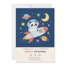 blue-and-orange Astronaut Panda