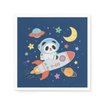 blue-and-orange Astronaut Panda