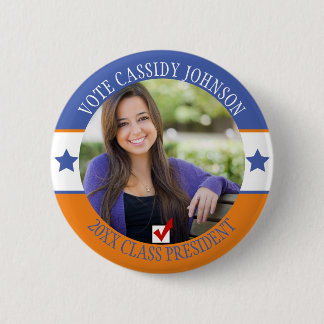 Blue and Orange Campaign Student Body Vote Button