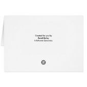 Blue and orange crystal sky cards (Back Horizontal)