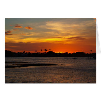 Blue and orange crystal sky cards