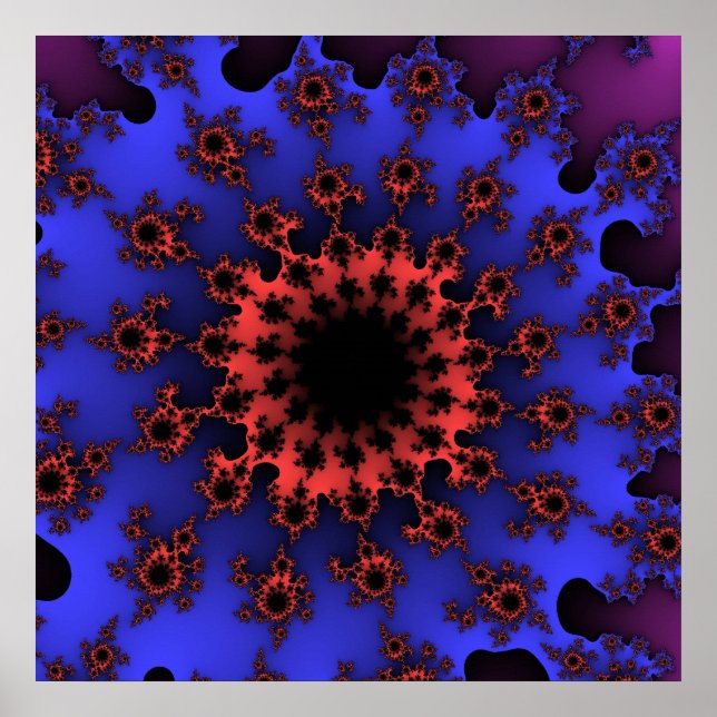 Blue and Orange Eye Poster (Front)