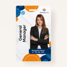 Blue and Orange Modern Personalized Classic Logo