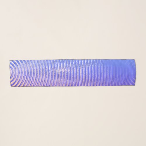 Blue and orange sound waves pattern scarf
