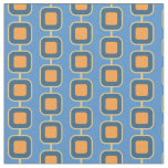 Blue and Orange Square Fabric