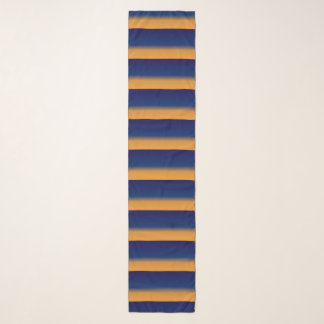 Blue and Orange Stripe  Scarf