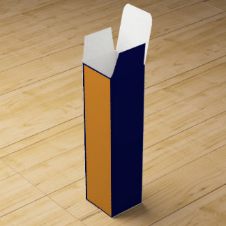 Blue and Orange Stripe  Wine Box