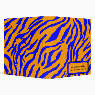 Blue And Orange Zebra Keepsake Album Binder