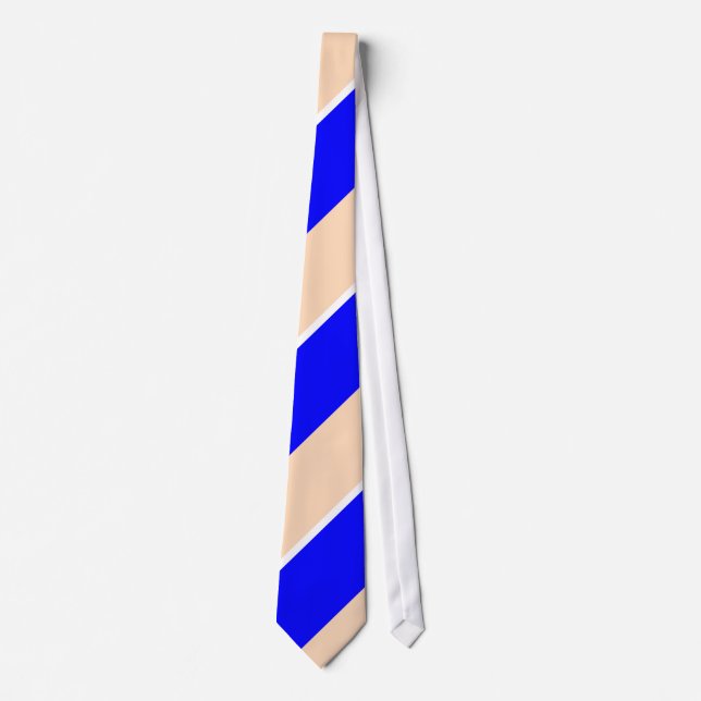 Blue and Peach Neck Tie (Front)