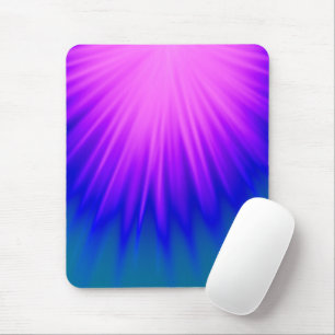 Blue and Pink Abstract Mouse Pad