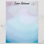 Blue and Pink Agate  Letterhead