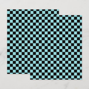 Blue and Pink Checkered Pattern Craft Paper