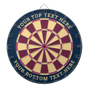 Blue and Pink Dartboard with Custom Text