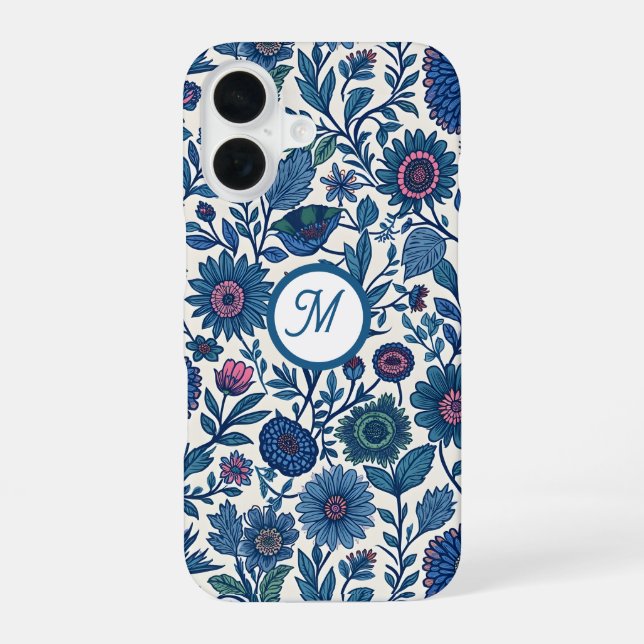 Blue and Pink Delight iPhone Case (Back)