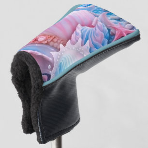 Blue and Pink Fantasy Beach Golf Head Cover
