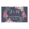Blue and Pink Floral Wreath Wedding Favor Sticker