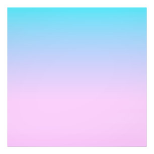 Blue and pink gradient background photo print
