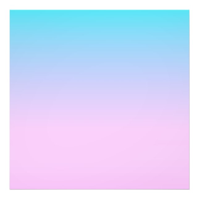 Blue and pink gradient background photo print (Front)