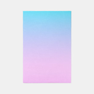 Blue and pink gradient background rug