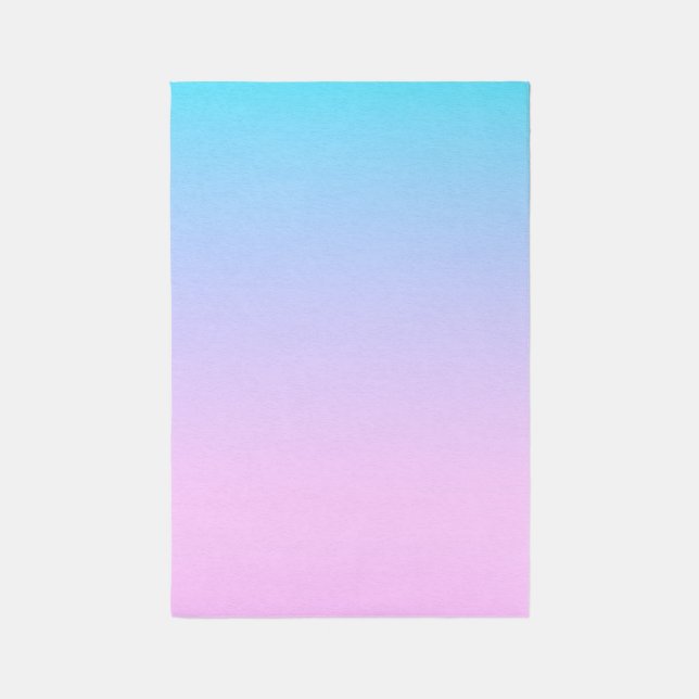 Blue and pink gradient background rug (Front (Vertical))