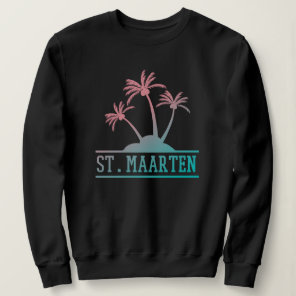 Blue and Pink Gradient St Maarten | Sint Martin Sweatshirt