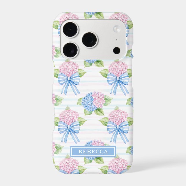 Blue and Pink Hydrangeas  Case-Mate iPhone Case (Back)