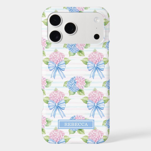 Blue and Pink Hydrangeas  Case-Mate iPhone Case (Back)