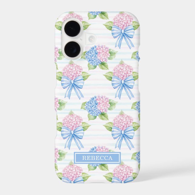 Blue and Pink Hydrangeas  Case-Mate iPhone Case (Back)