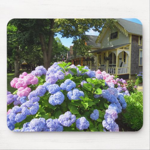 Blue and Pink Hydrangeas _ Marthas Vineyard Mouse Pad