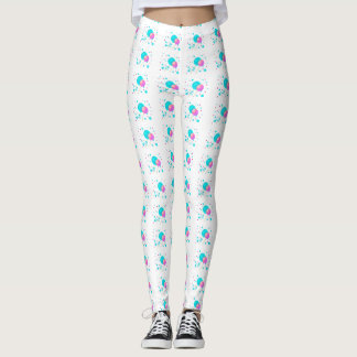 Blue and Pink Lollipops Leggings
