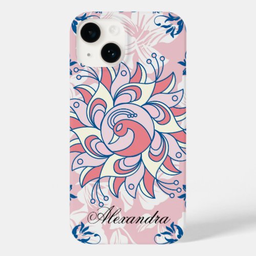 Blue and Pink Rangoli Serenity Case_Mate iPhone 14 Case