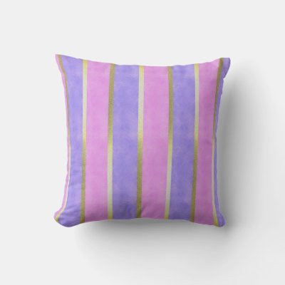 Blue and Pink Velvet-look Stripe