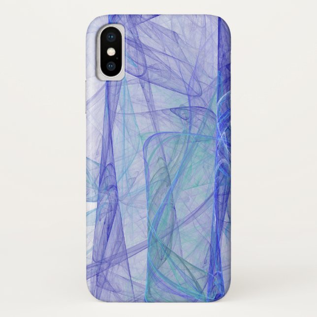 blue and purple abstract Case-Mate iPhone case (Back)