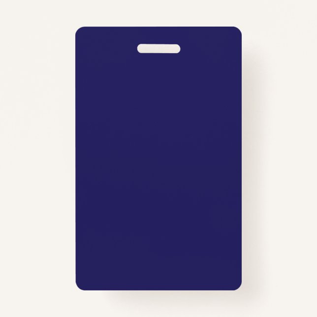 Blue and purple abstract shapes blend together in  badge (Front)