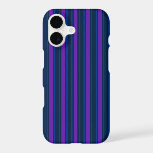 Blue and purple candy stripes iPhone 17 case