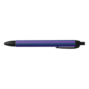 Blue and purple candy stripes pen