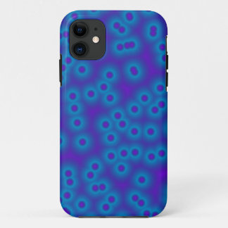 blue and purple dots iPhone 11 case