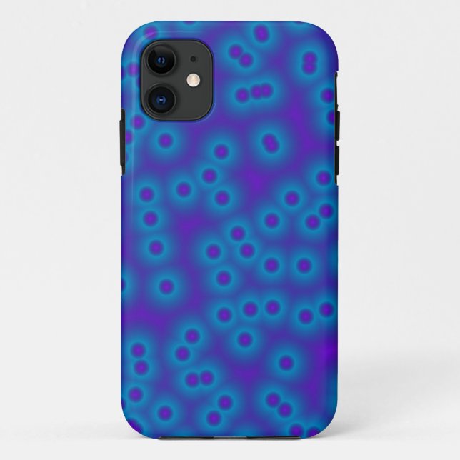 blue and purple dots Case-Mate iPhone case (Back)