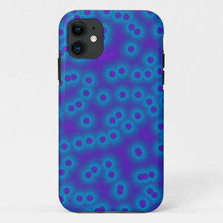 blue and purple dots iPhone 11 case