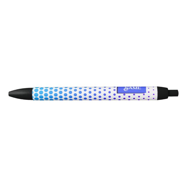 blue and purple Dotted striped pattern Pen (Front)