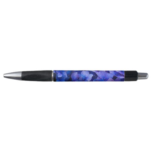 Blue and purple floral Pen
