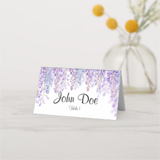 Blue and Purple Floral Place Cards