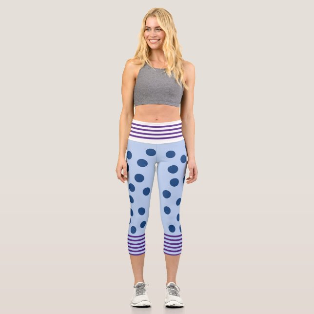 Blue and Purple Fun Leggings (Front)