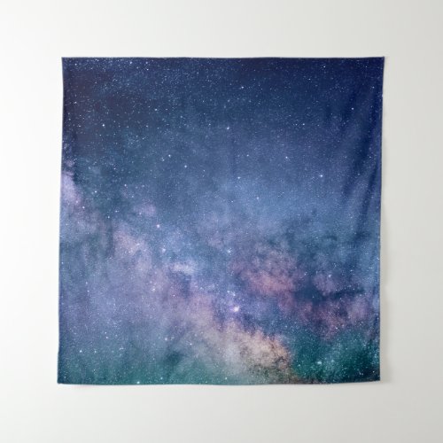Blue and purple galaxy digital tapestry
