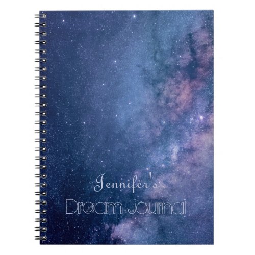 Blue and Purple Galaxy Dream Journal