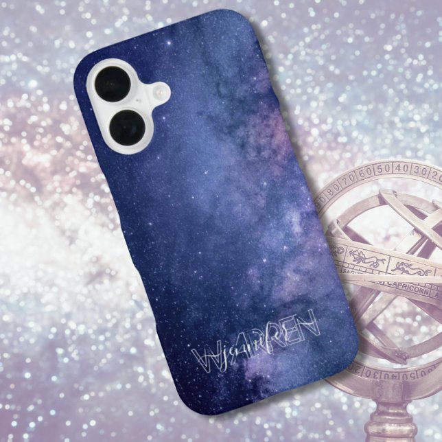 Blue and Purple Galaxy iPhone Case (Customizable iPhone Case for Stargazers and Hobby Astronomers)