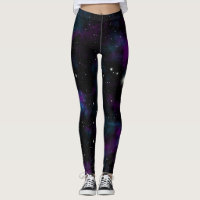 Blue and Purple Galaxy Leggings