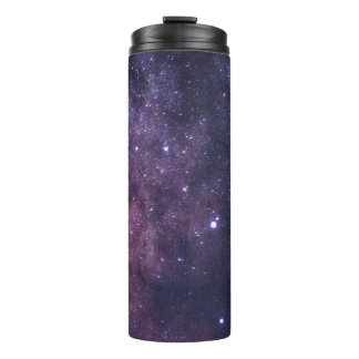 Blue And Purple Galaxy Star Photo Thermal Tumbler