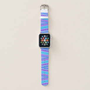 Blue and Purple Geometric PAttern Apple Watch Band